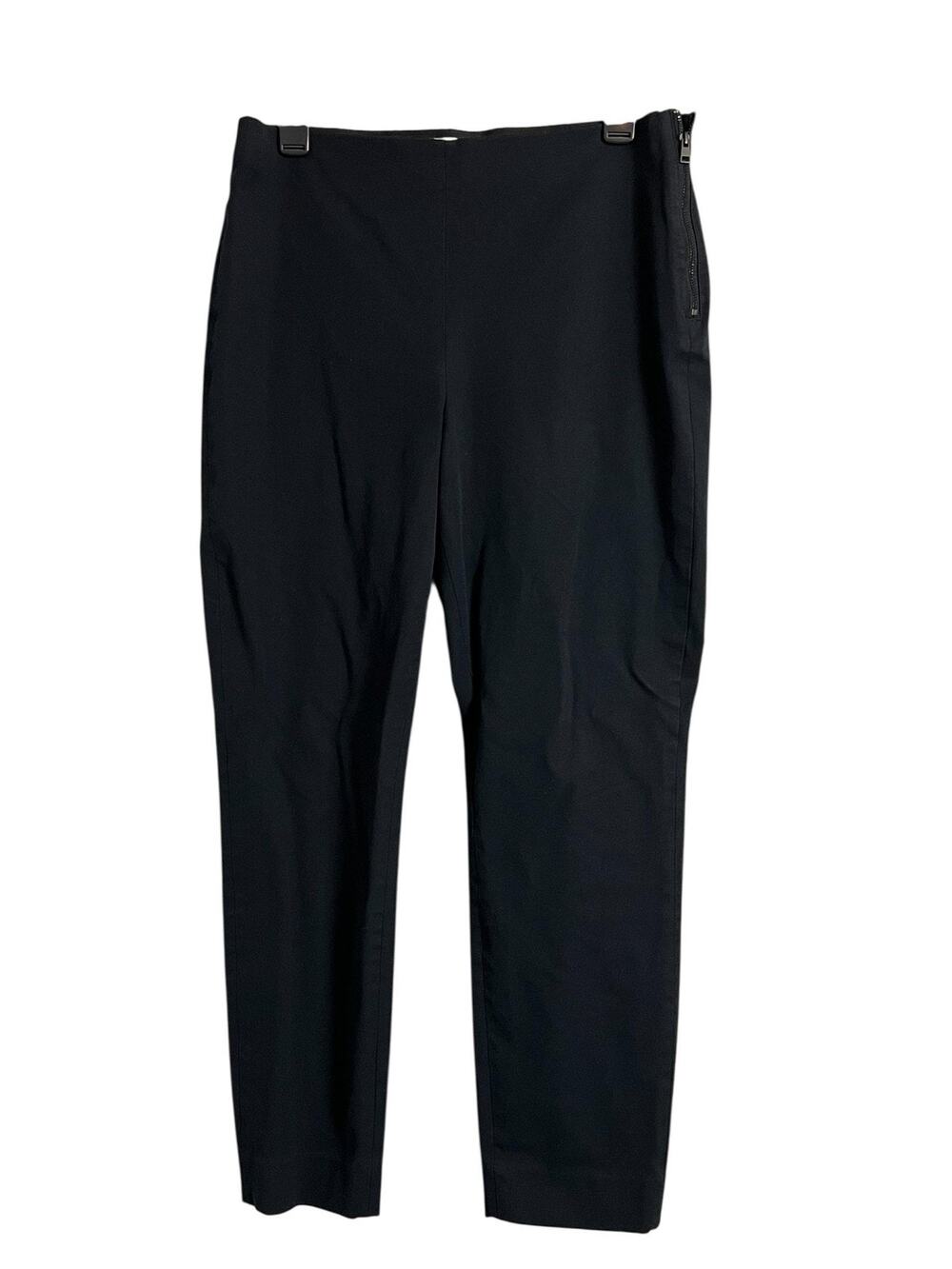 Everlane Dress Pants Womens 12 Black Side Zip Slim Tapered Stretch Work Office